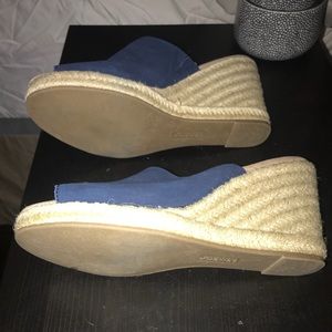 Blue Sonoma wedge. Size 8. Worn once.